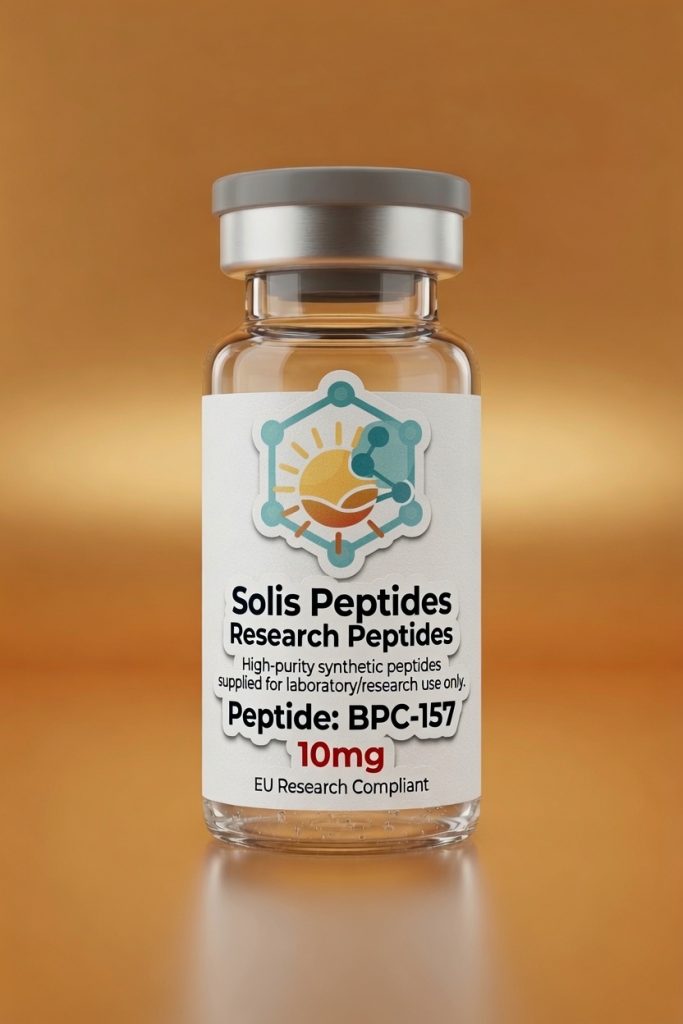 BPC-157 research peptide — ≥98% HPLC purity, batch CoA | Solis Peptides