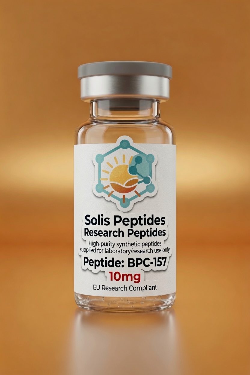 BPC-157 research peptide — ≥98% HPLC purity, batch CoA | Solis Peptides